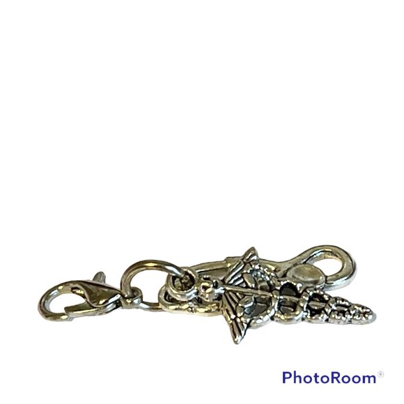 Medical Nursing Caduceus Stethoscope Charm Clip On Zipper Pull MD RN RRT - Picture 3 of 8
